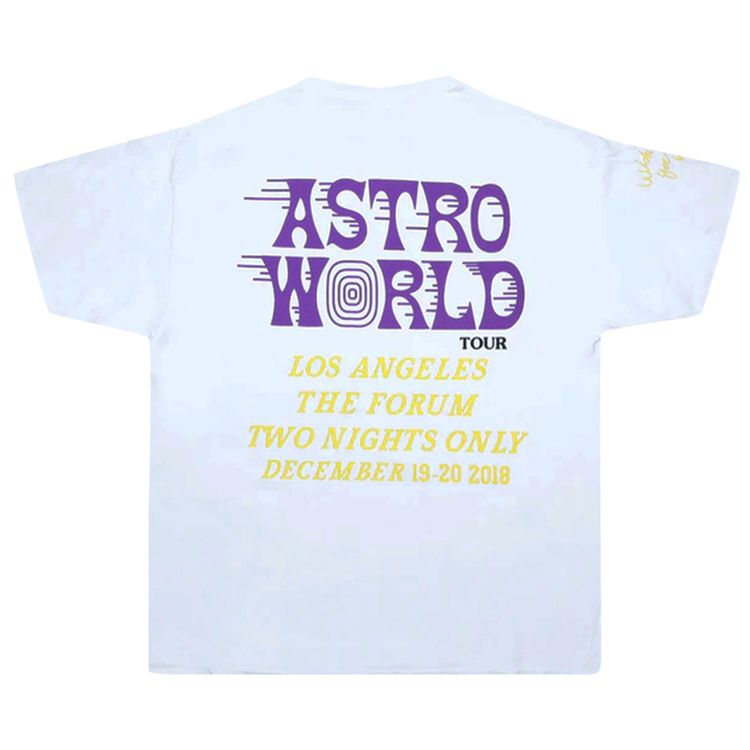 Travis Scott Astroworld LA Exclusive T Shirt White