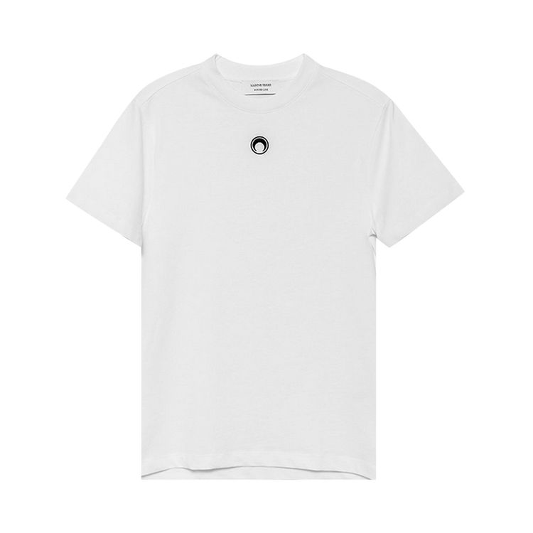 Marine Serre Moon Logo Jersey T Shirt White