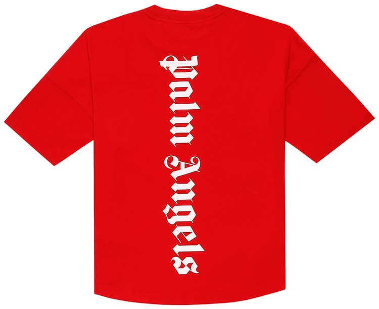 Palm Angels Logo T Shirt RedWhite