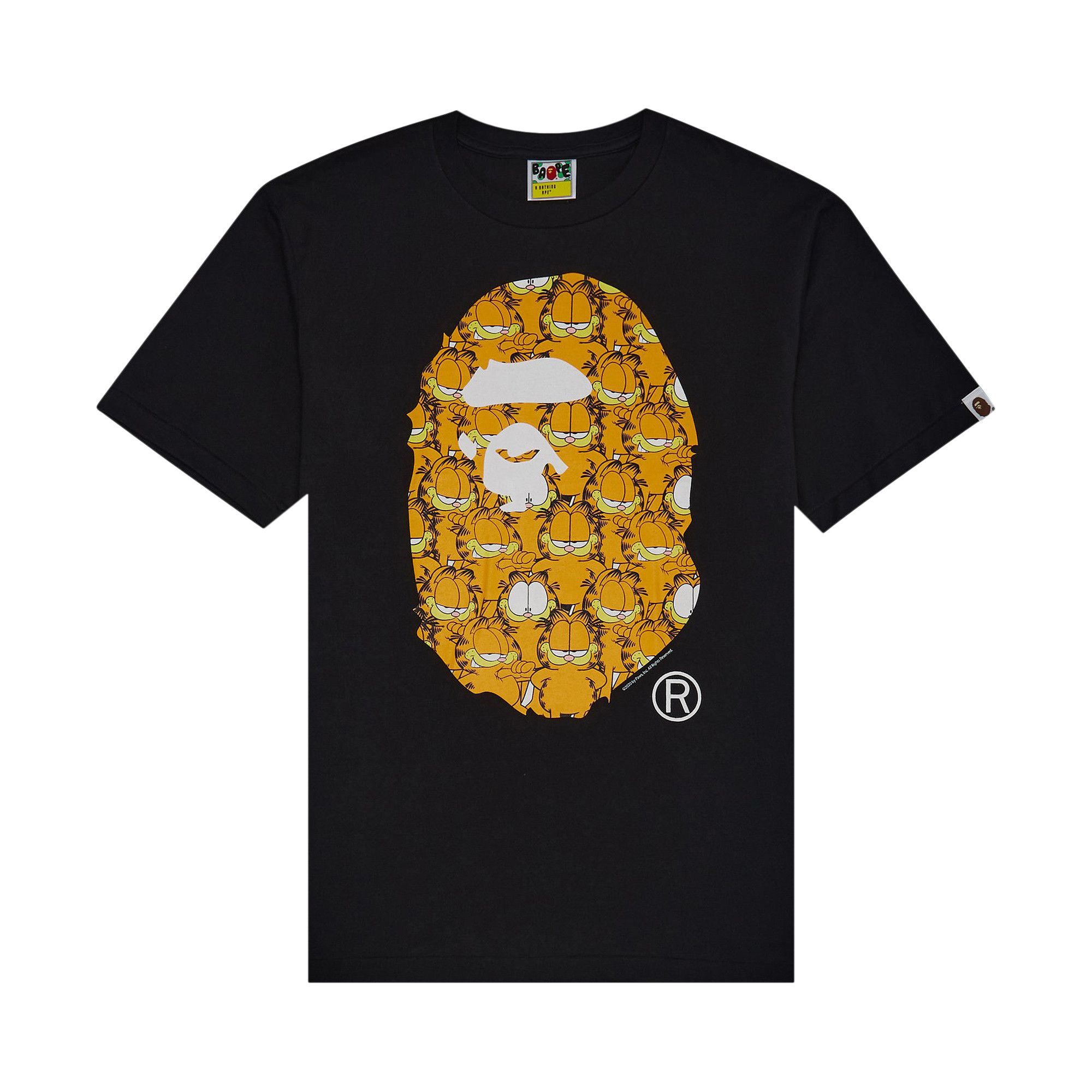 CARFIELD Tシャツ ブラック A BATHING APE 120cm Buy BAPE x Garfield Tee #6 'Black' - 1G23 110 958 BLACK | GOAT