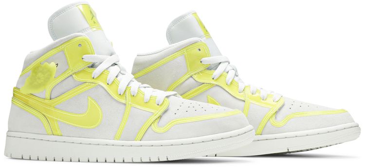 Wmns Air Jordan 1 Mid LX Off White Opti Yellow