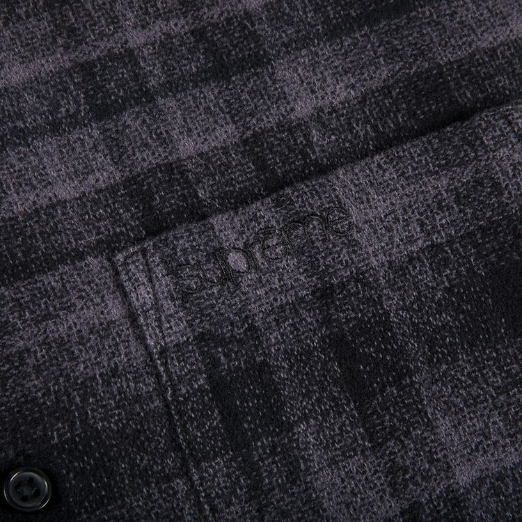Supreme Plaid Flannel Shirt Black