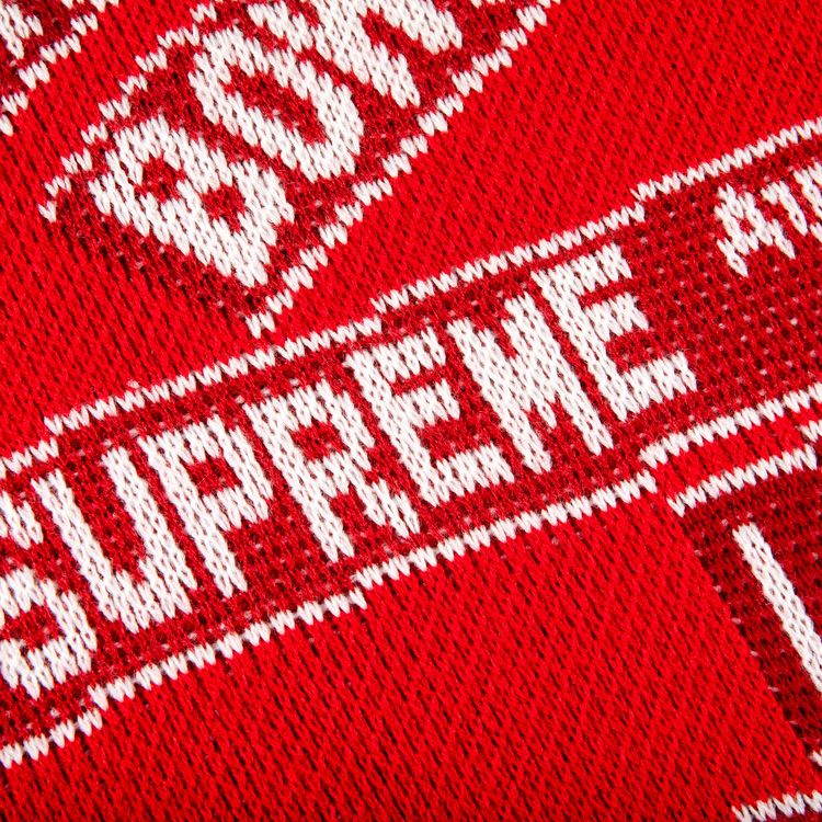 Supreme Street Signs Sweater Red