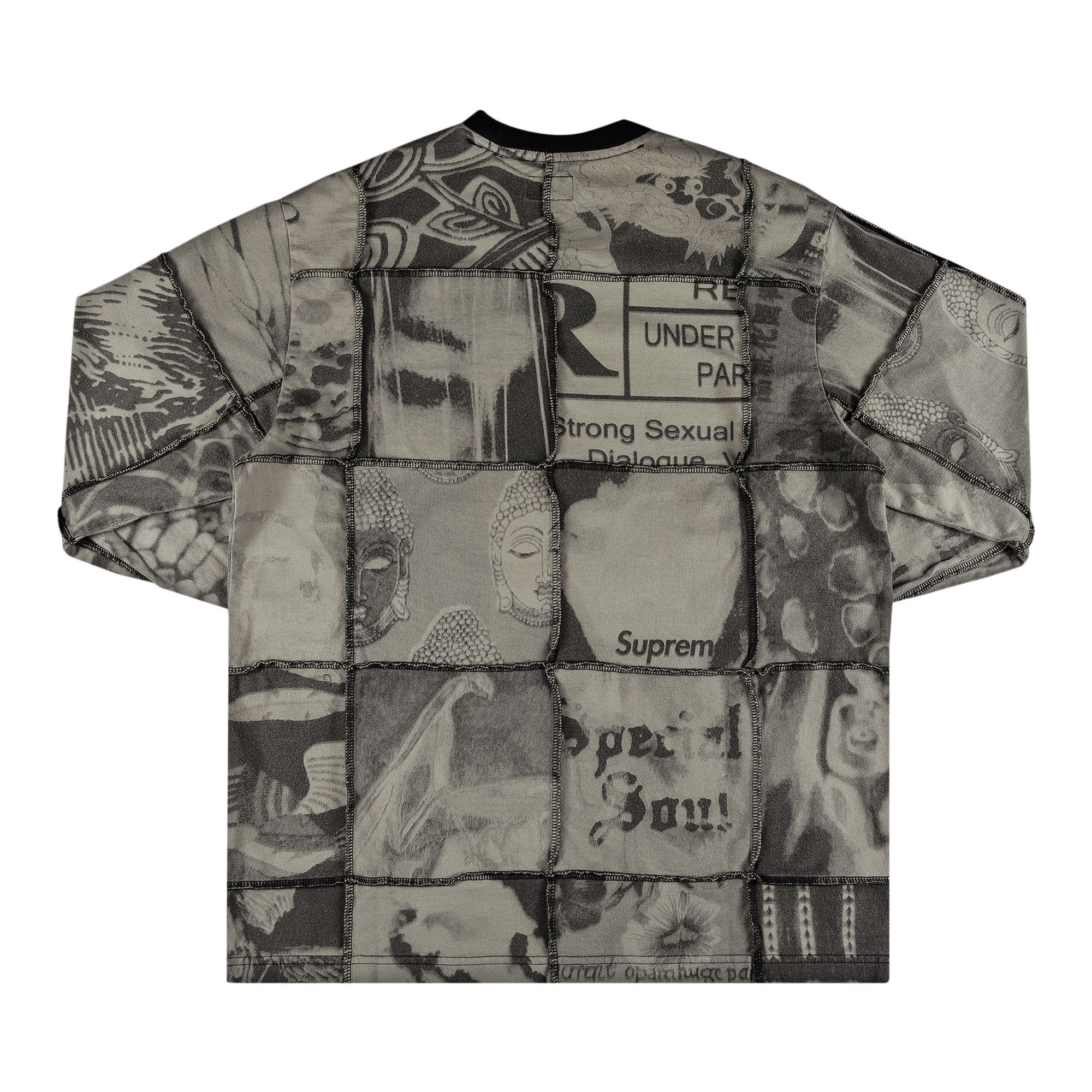 Supreme Mosaic Patchwork L/S Top ブラック Mosaic Patchwork L/S Top – Supreme