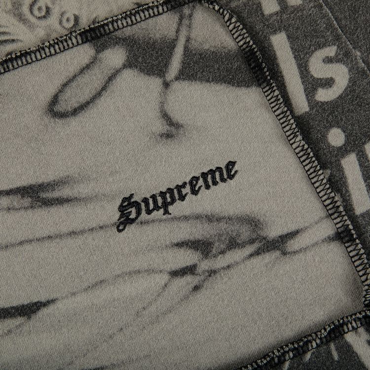 Supreme Mosaic Patchwork Long Sleeve Top Black