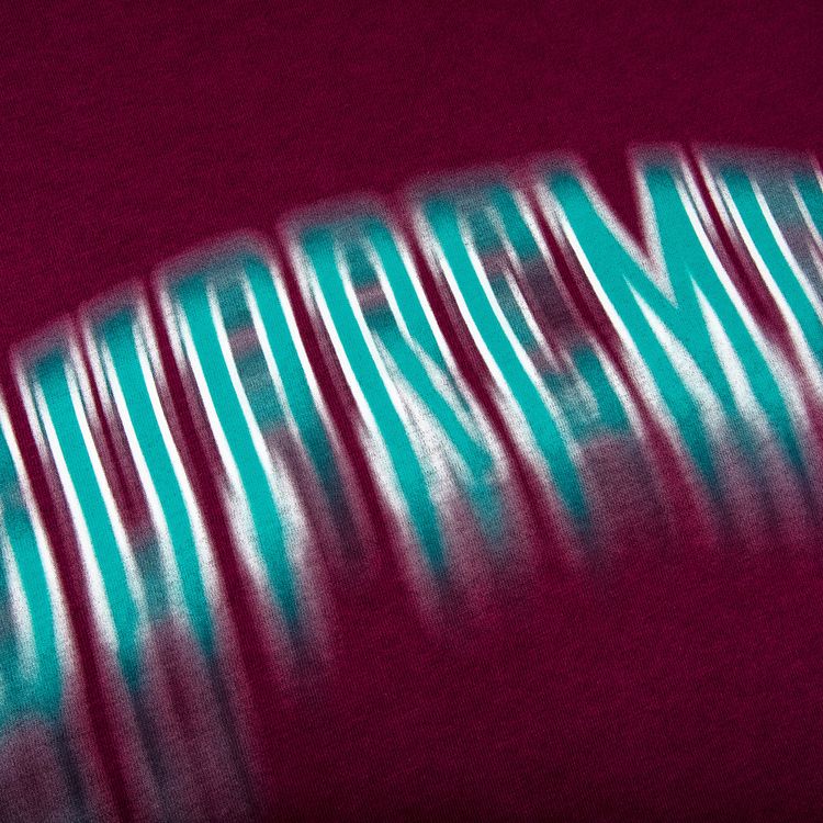 Supreme Blurred Arc Short Sleeve Top Plum