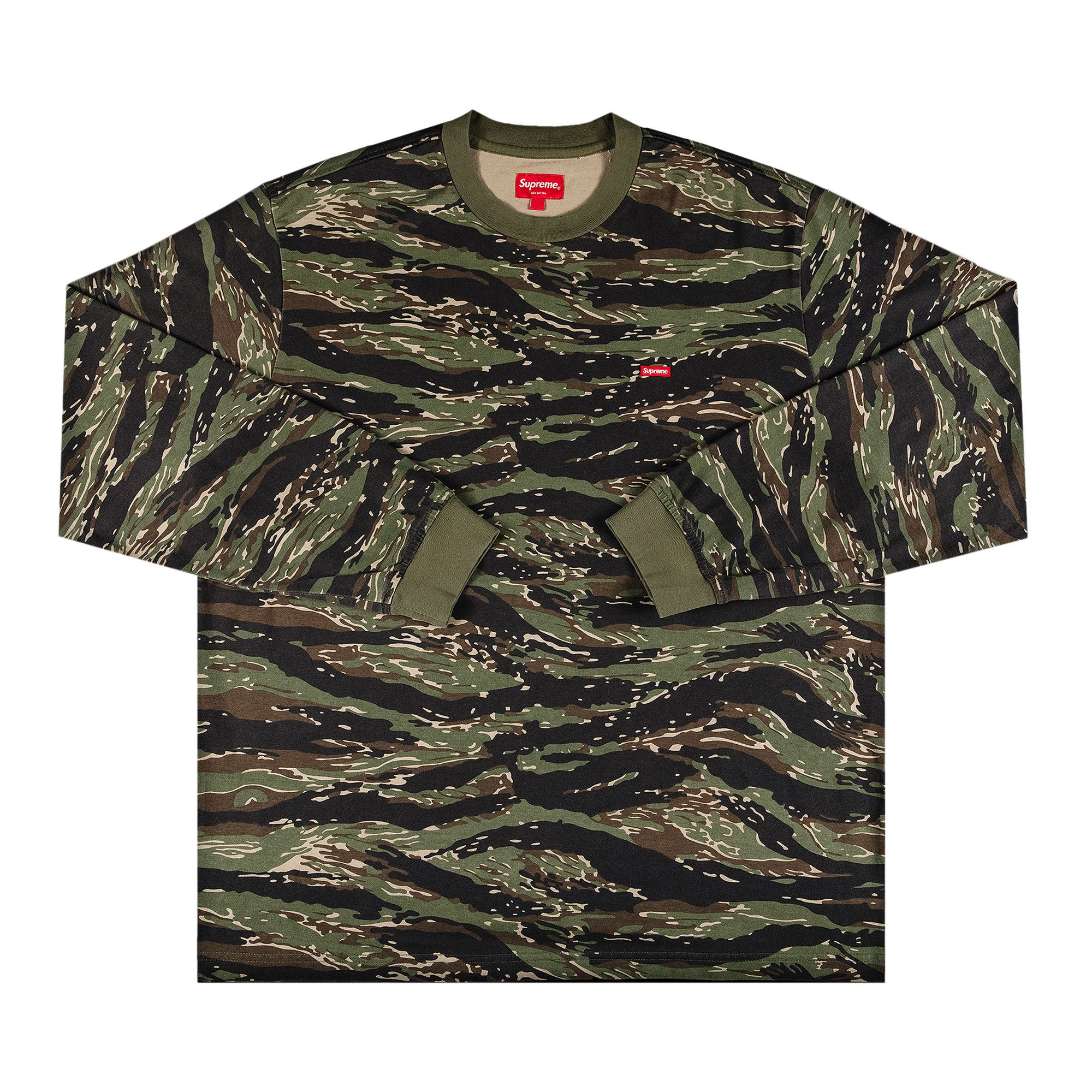 Buy Supreme Small Box Long-Sleeve Tee 'Tigerstripe Camo Buy Supreme Small Box Long-Sleeve Tee 'Tigerstripe Camo