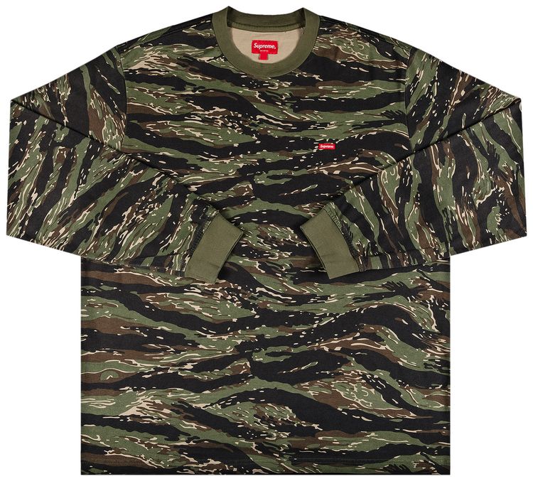 Supreme Small Box Long Sleeve Tee Tigerstripe Camo