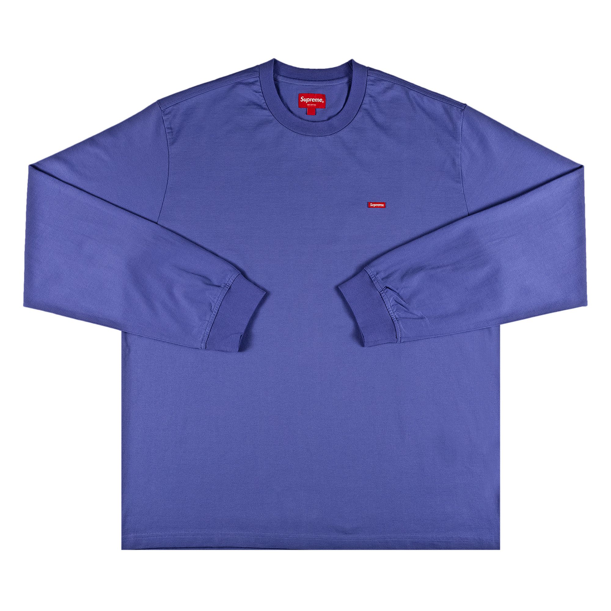 Buy Supreme Small Box Long-Sleeve Tee 'Dusty Purple