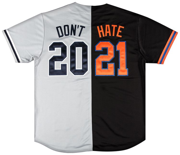 Supreme Dont Hate Baseball Jersey Black