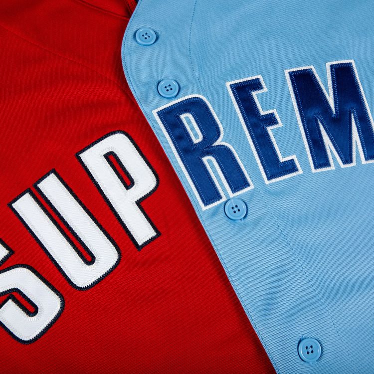 Supreme Dont Hate Baseball Jersey Red