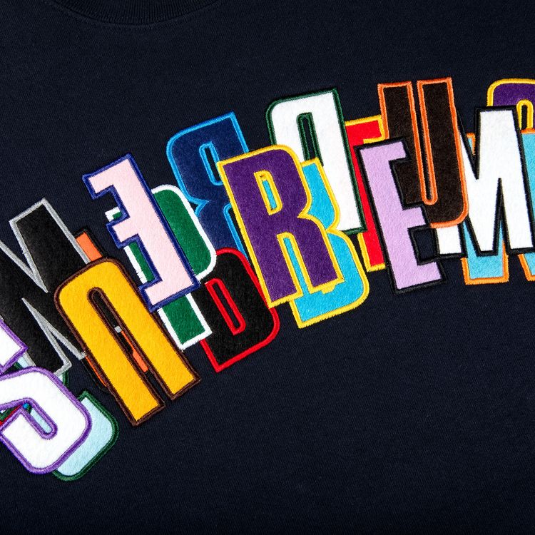 Supreme Stacked Crewneck Navy