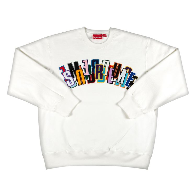 Supreme Stacked Crewneck White