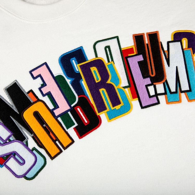 Supreme Stacked Crewneck White