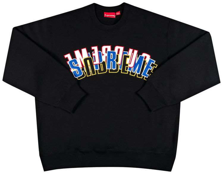 Supreme Stacked Crewneck Black