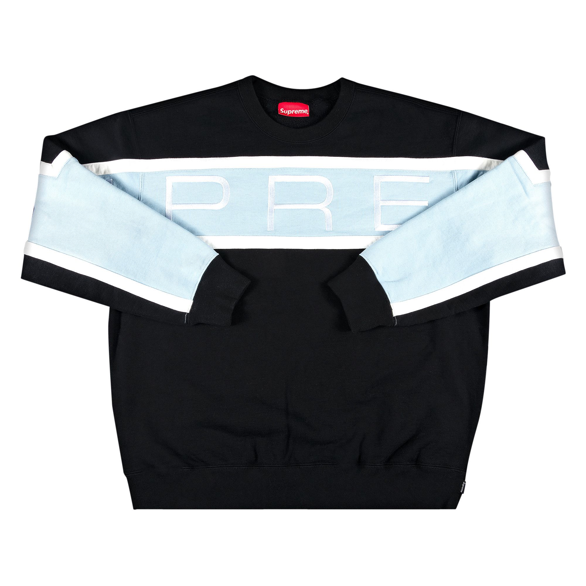 【保存版】 Buy Supreme Paneled Crewneck 'Black' - SS21SW30 BLACK | GOAT トップス