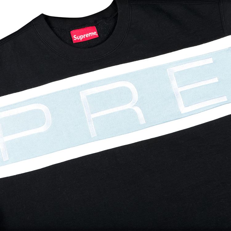 Supreme Paneled Crewneck Black