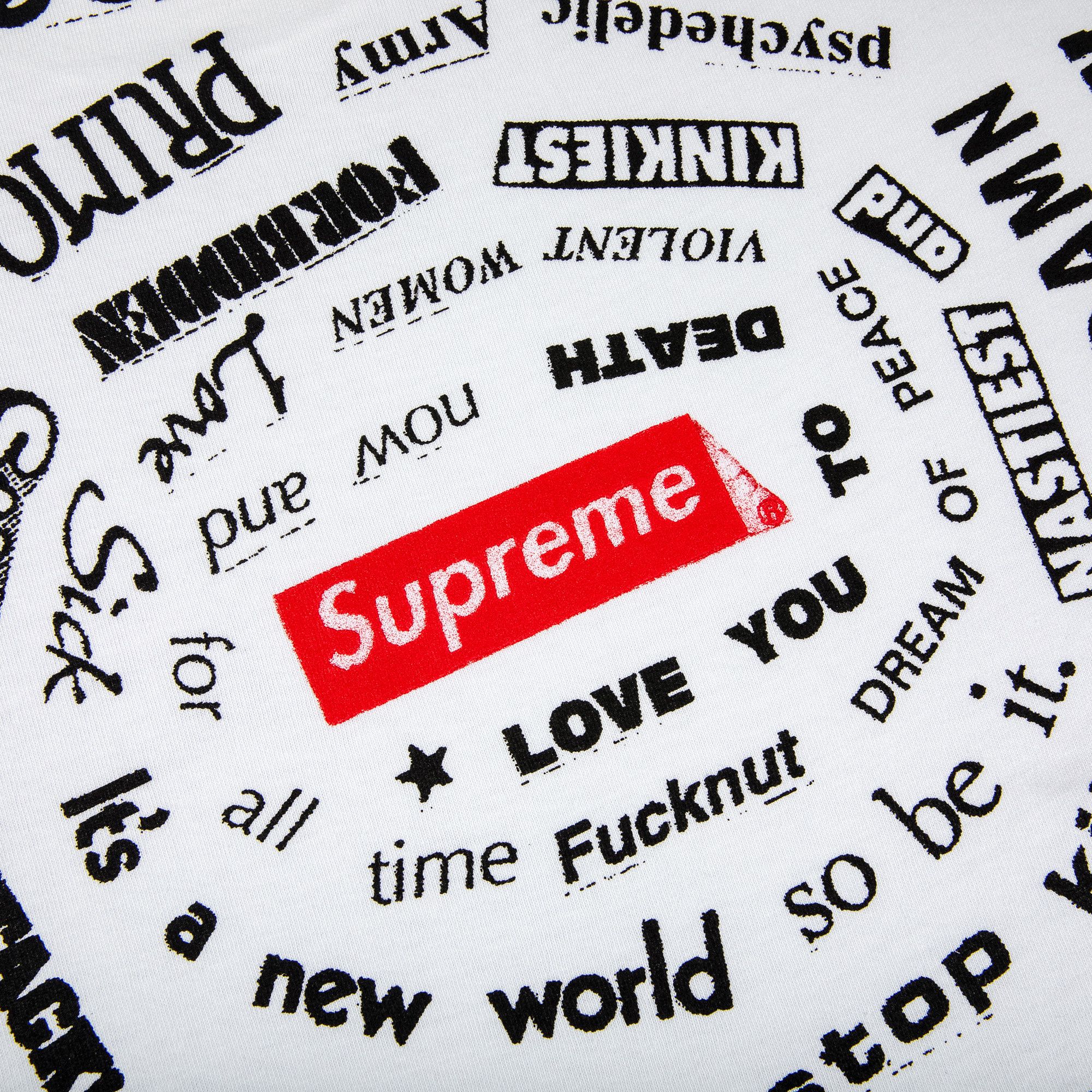 Supreme Spiral Tee ホワイト 21ss Supreme Spiral Tee (SS21) - $38
