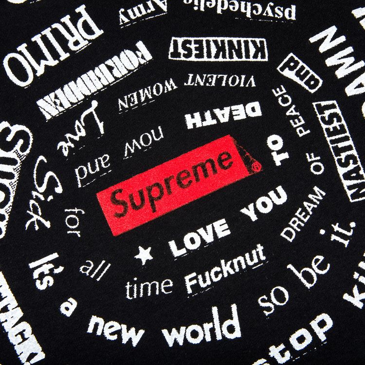 Supreme Spiral Tee Black
