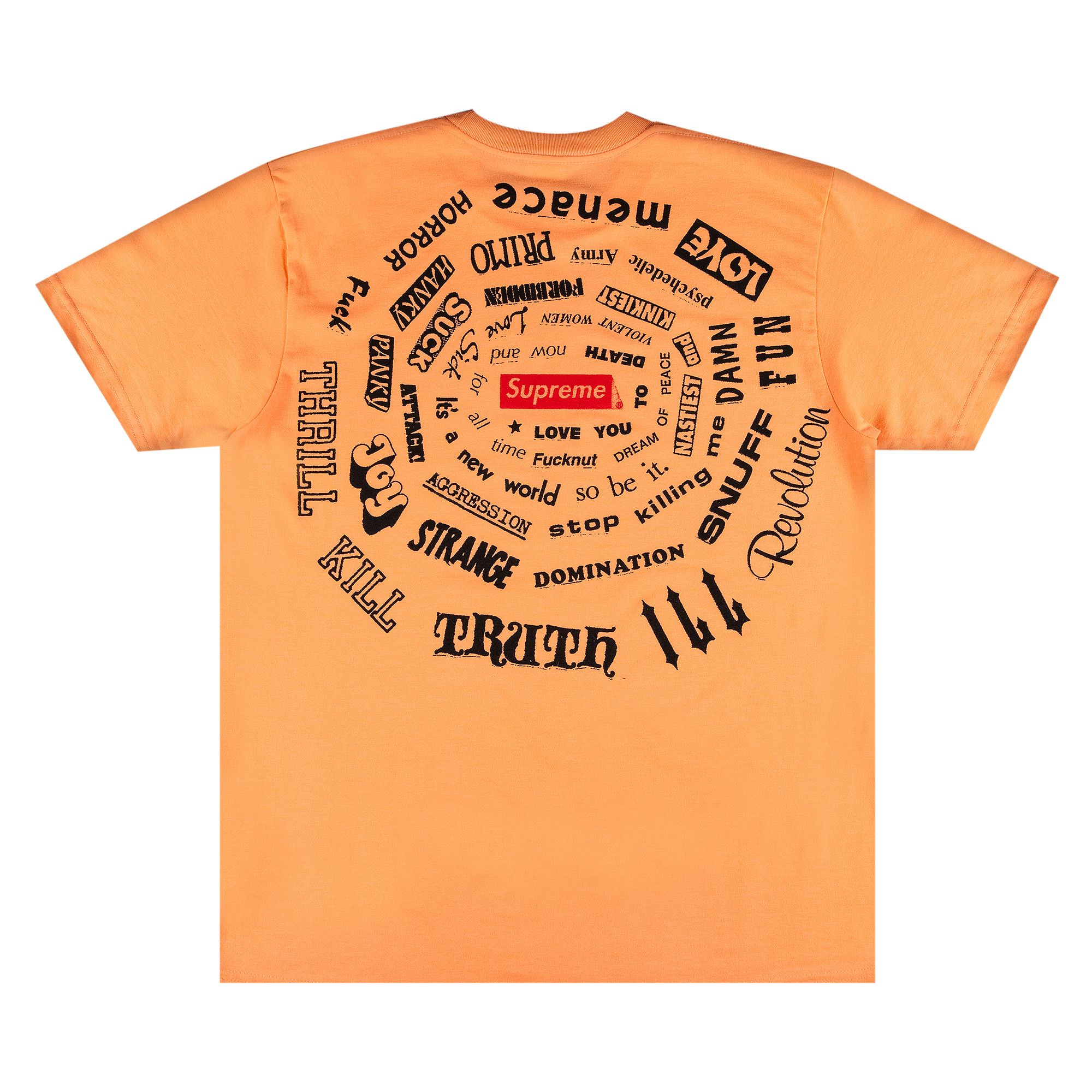Buy Supreme Spiral Tee 'Peach' - SS21T42 PEACH | GOAT UK