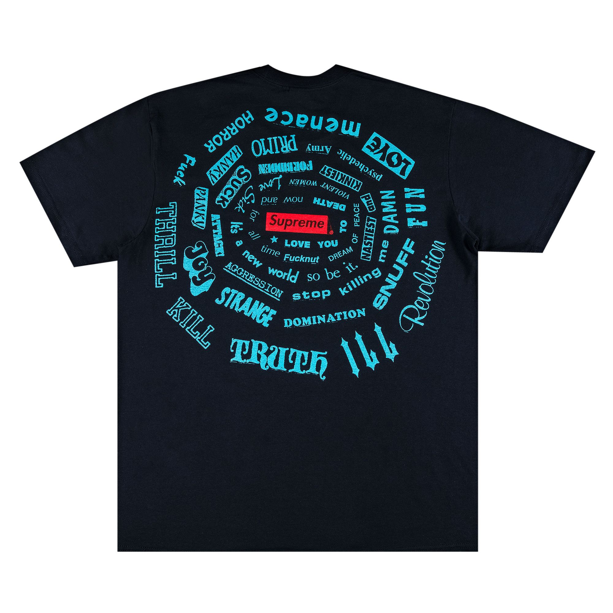 Buy Supreme Spiral Tee Navy SS21T42 NAVY GOAT UK