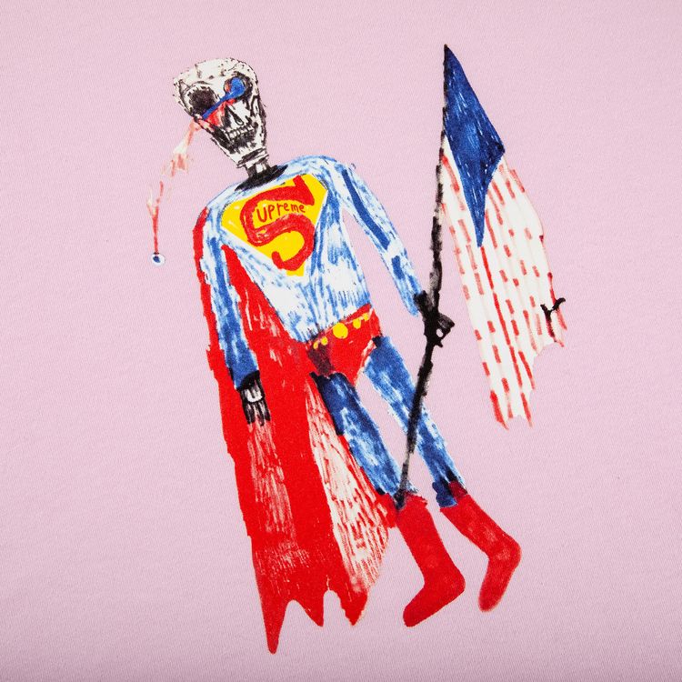 Supreme Skeleton Tee Light Pink