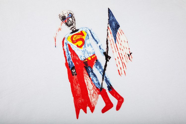 Supreme Skeleton Tee White