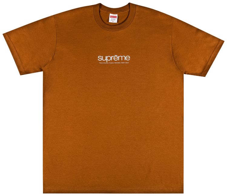 Supreme Five Boroughs Tee Brown
