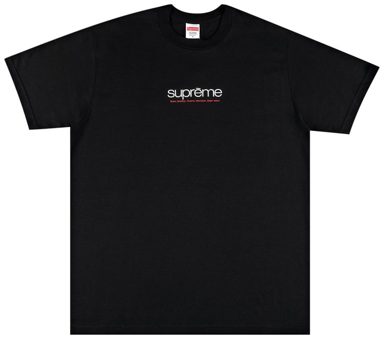 Supreme Five Boroughs Tee Black