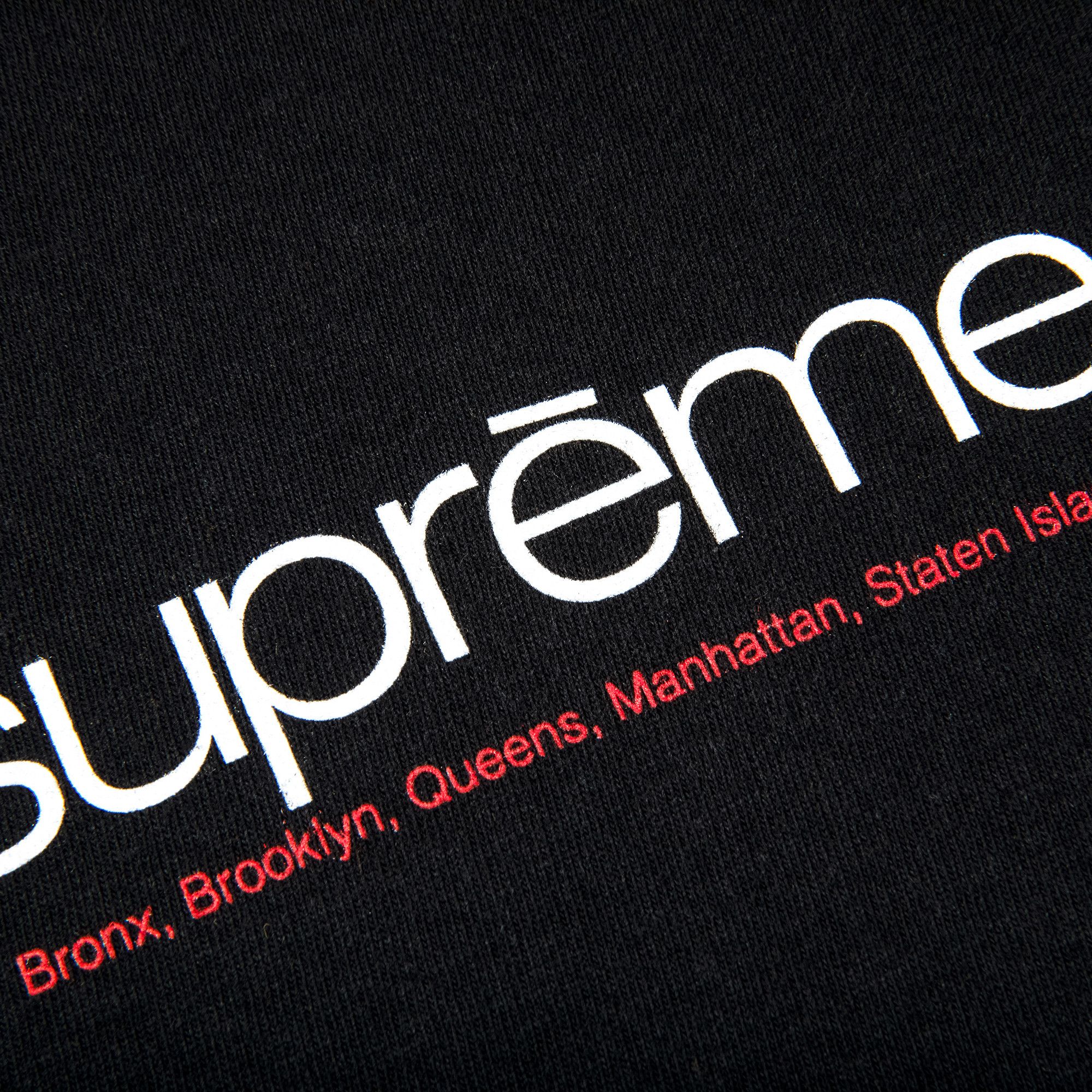 Buy Supreme Five Boroughs Tee 'Black' - SS21T11 BLACK | GOAT UK