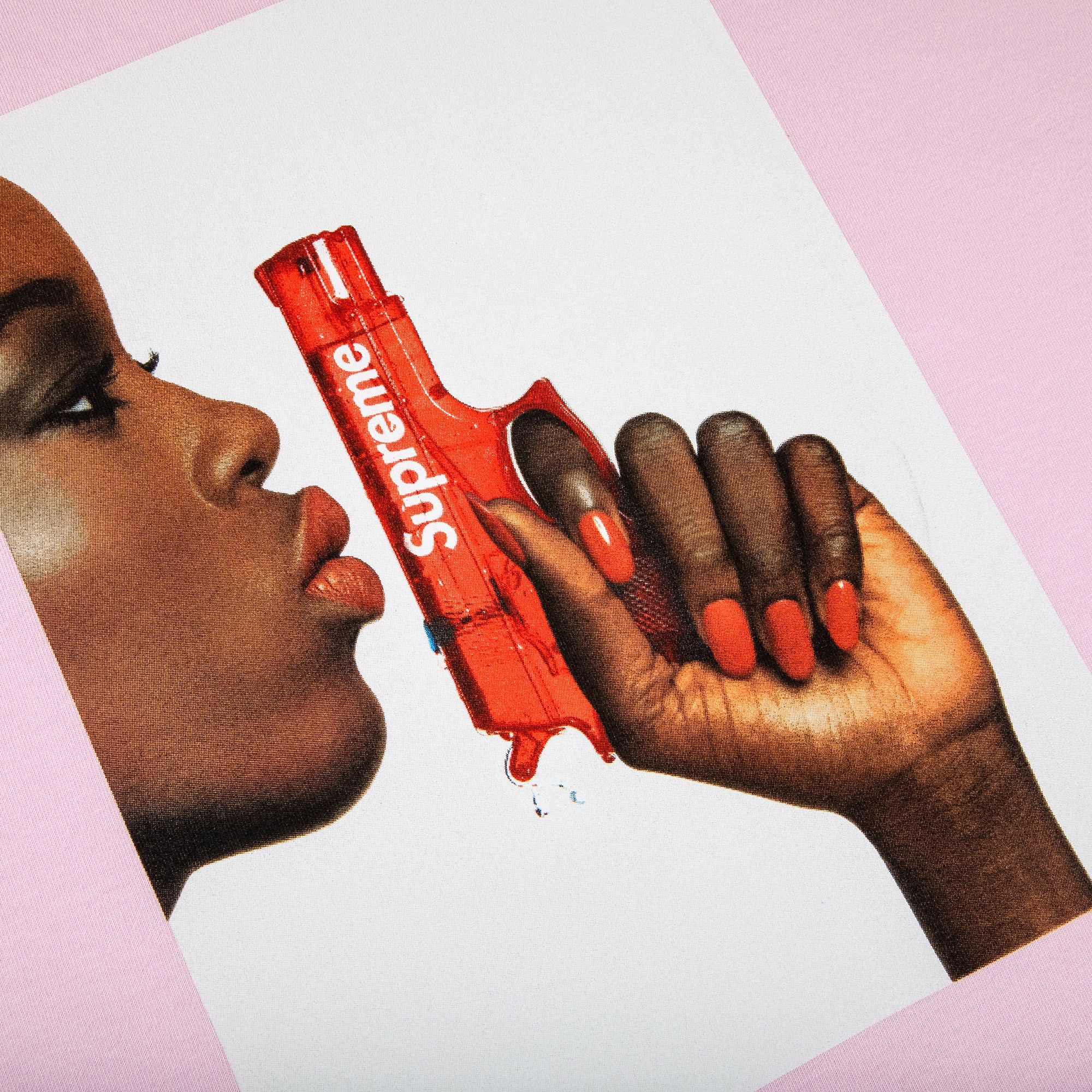 Buy Supreme Water Pistol Tee 'Light Pink' - SS21T13 LIGHT Buy Supreme Water Pistol Tee 'Light Pink' - SS21T13 LIGHT