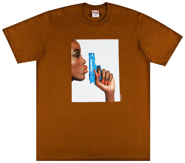 Supreme Water Pistol Tee Brown