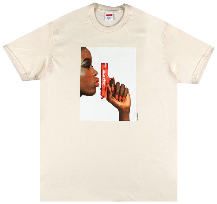 Supreme Water Pistol Tee Natural