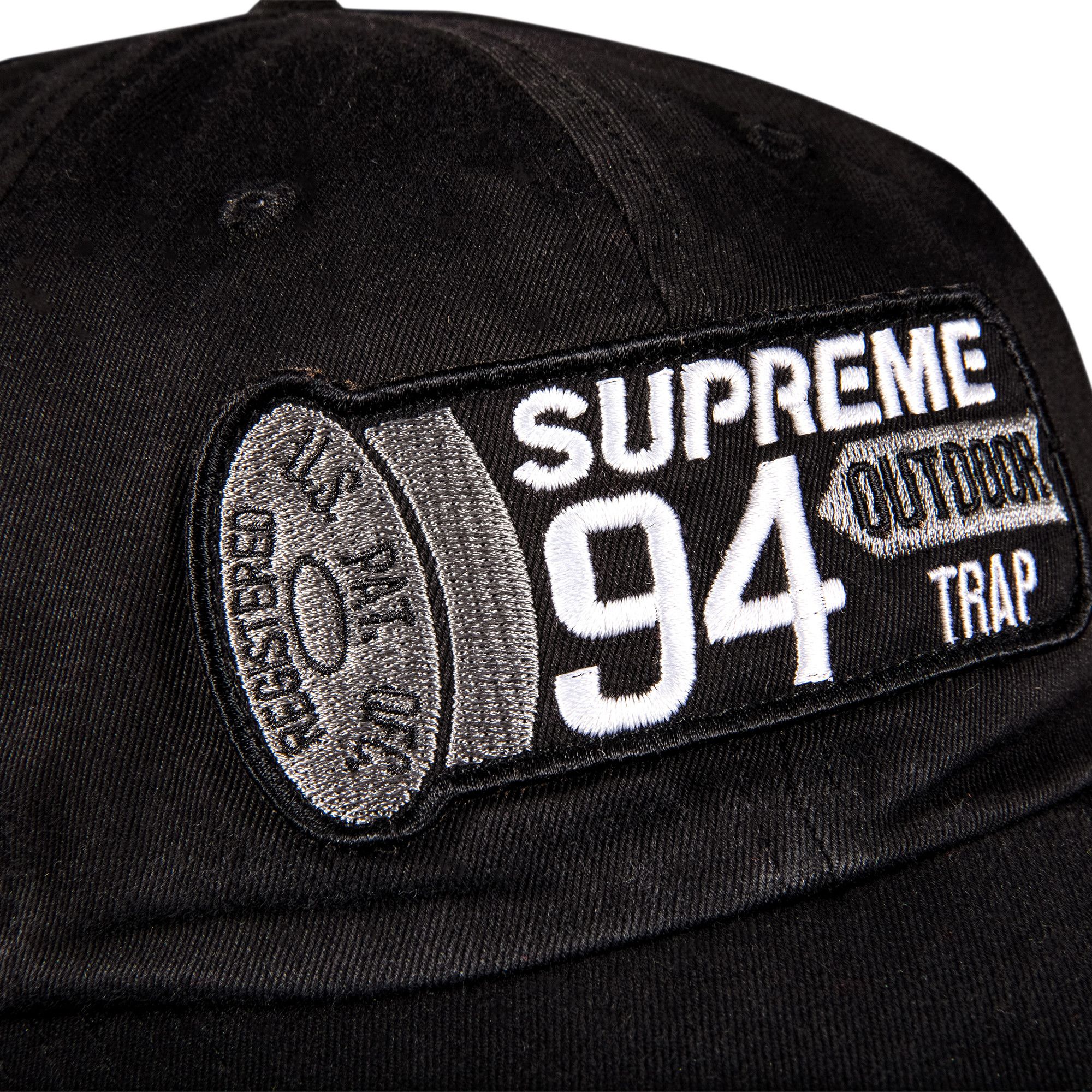 Black supreme patch top