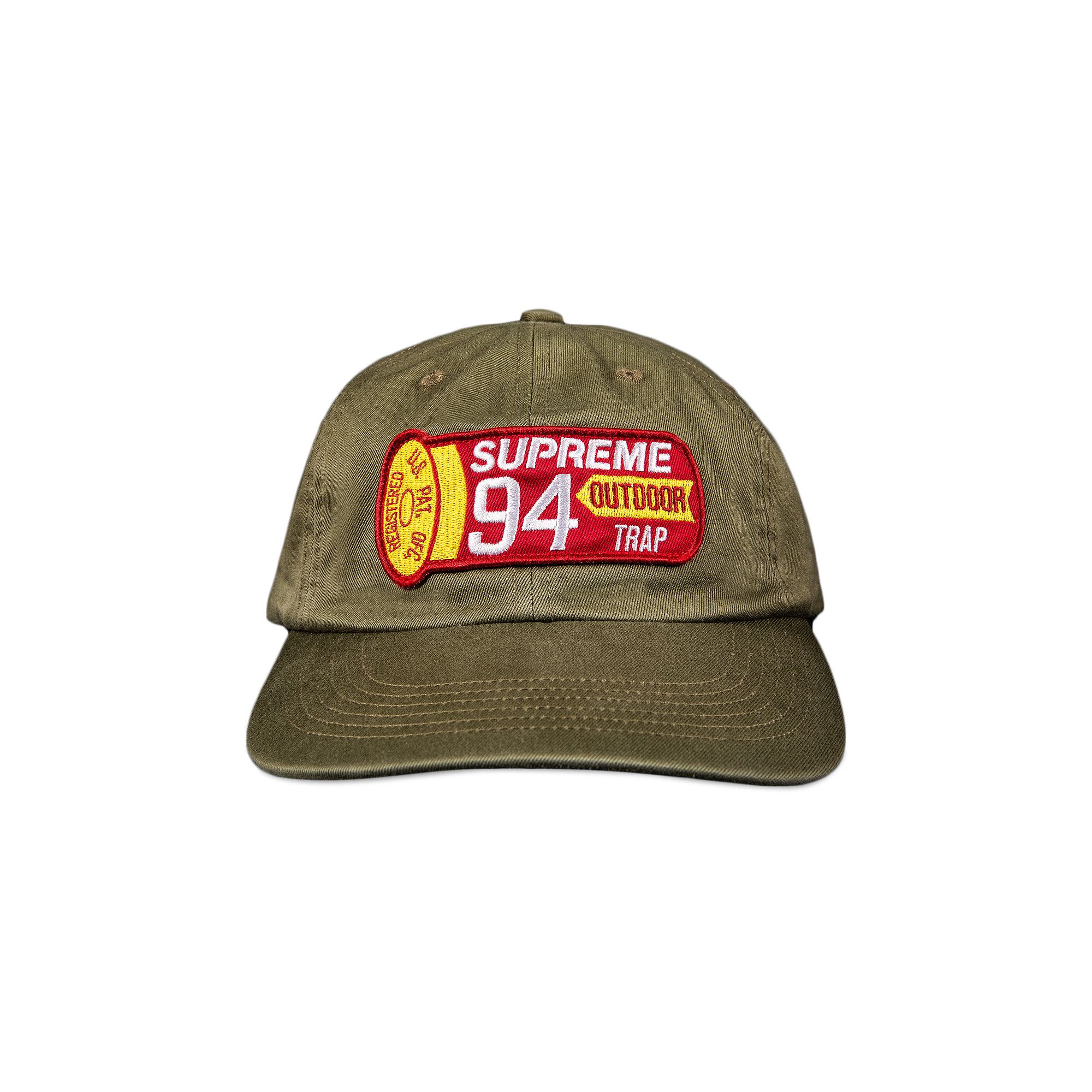 Supreme Patches 6-Panel　Olive Camo Supreme Patches 6-Panel (SS25) - $88