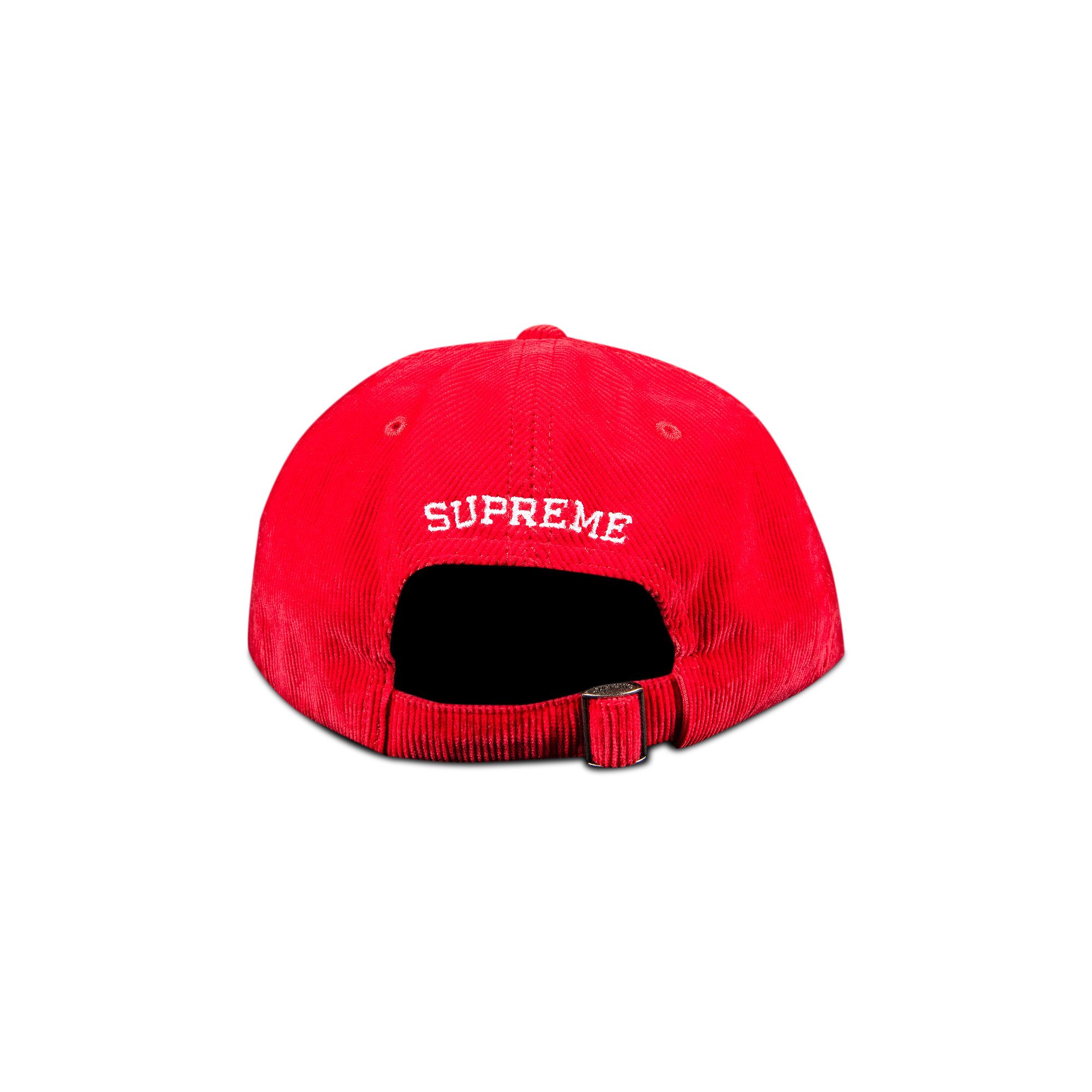 応援グッズ Supreme Corduroy S Logo 6 Panel Red