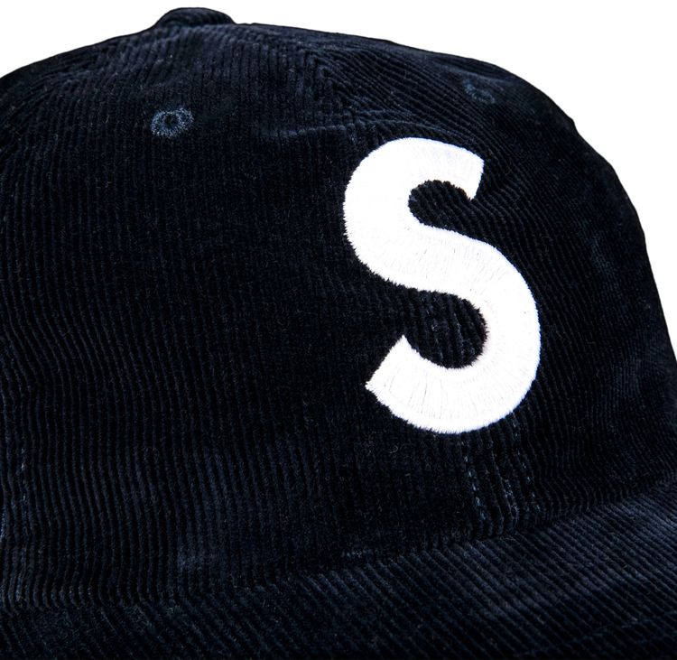 Supreme Fine Wale Corduroy S Logo 6 Panel Navy