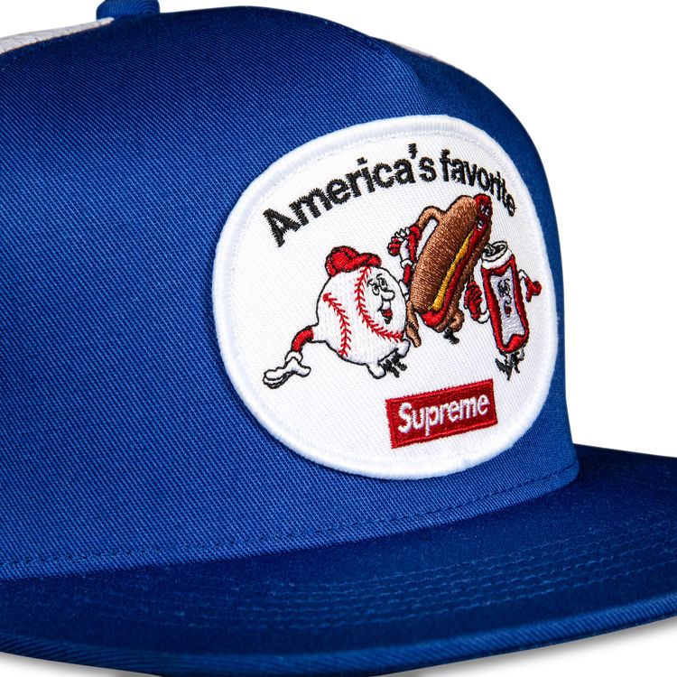 Supreme Americas Favorite Mesh Back 5 Panel Royal