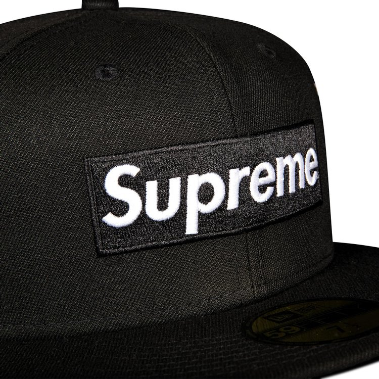 Supreme x New Era Champions Box Logo Hat Black