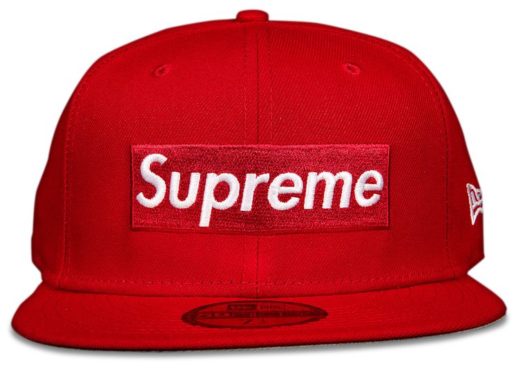 Supreme x New Era Champions Box Logo Hat Red