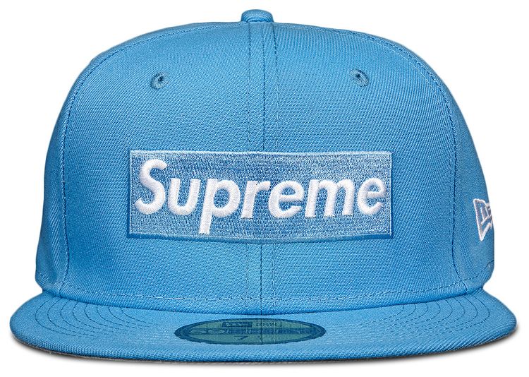 Supreme x New Era Champions Box Logo Hat Bright Blue