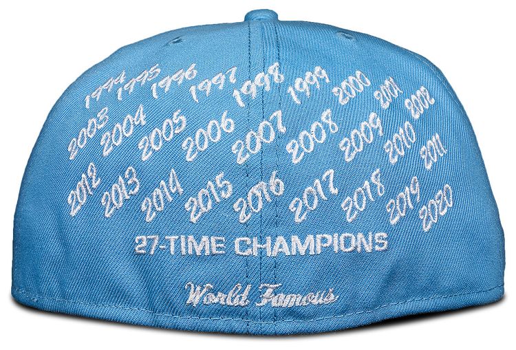 Supreme x New Era Champions Box Logo Hat Bright Blue