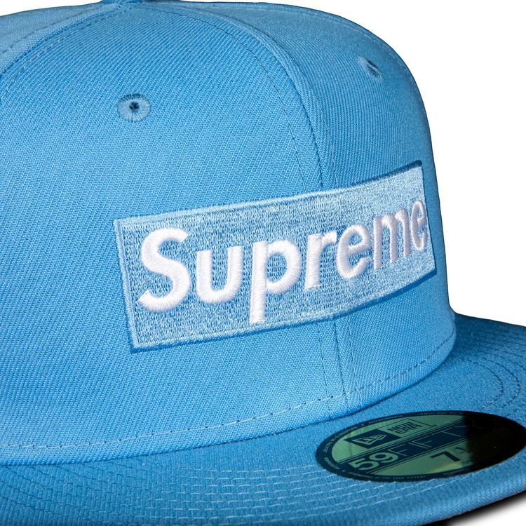 Supreme x New Era Champions Box Logo Hat Bright Blue