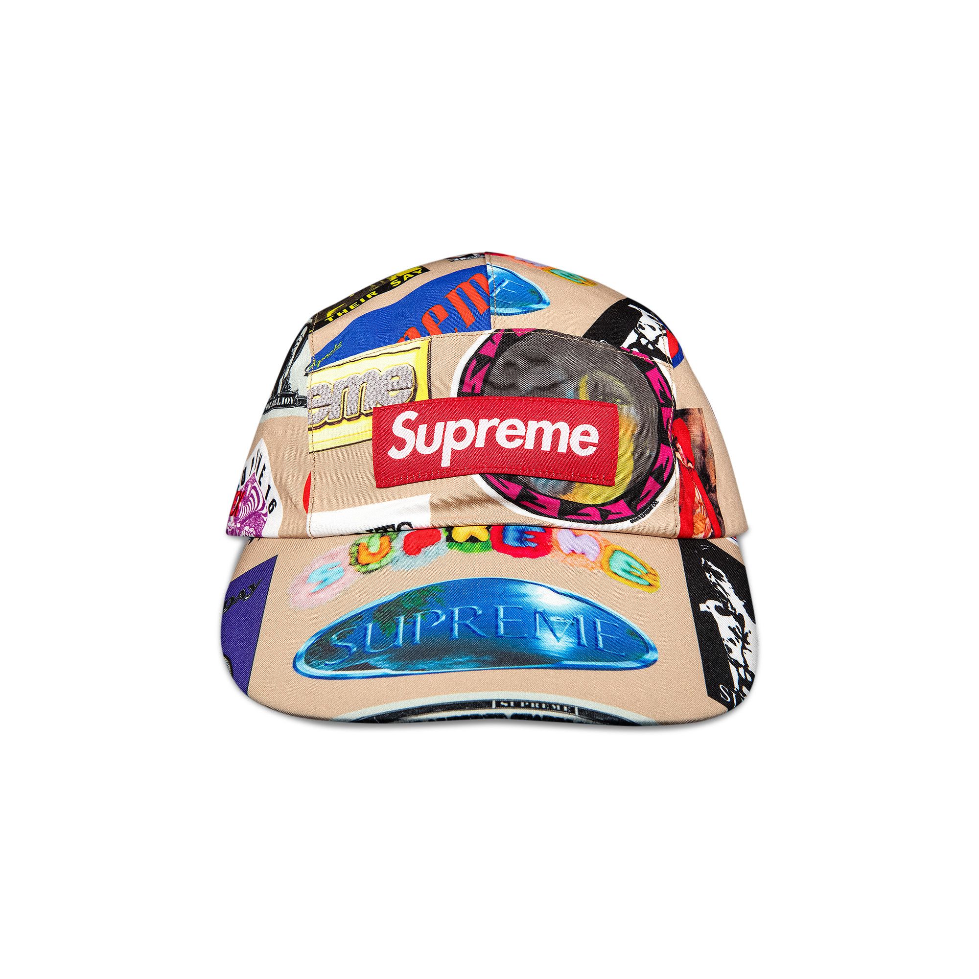 Buy Supreme GORE-TEX Long Bill Camp Cap 'Tan Stickers