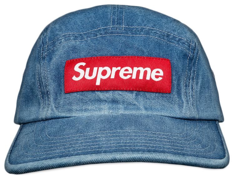 Supreme Washed Chino Twill Camp Cap Denim