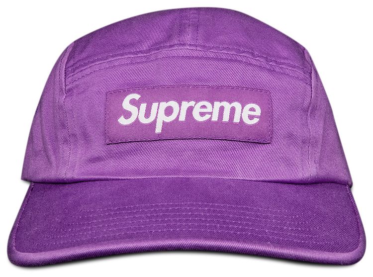 Supreme Washed Chino Twill Camp Cap Light Purple