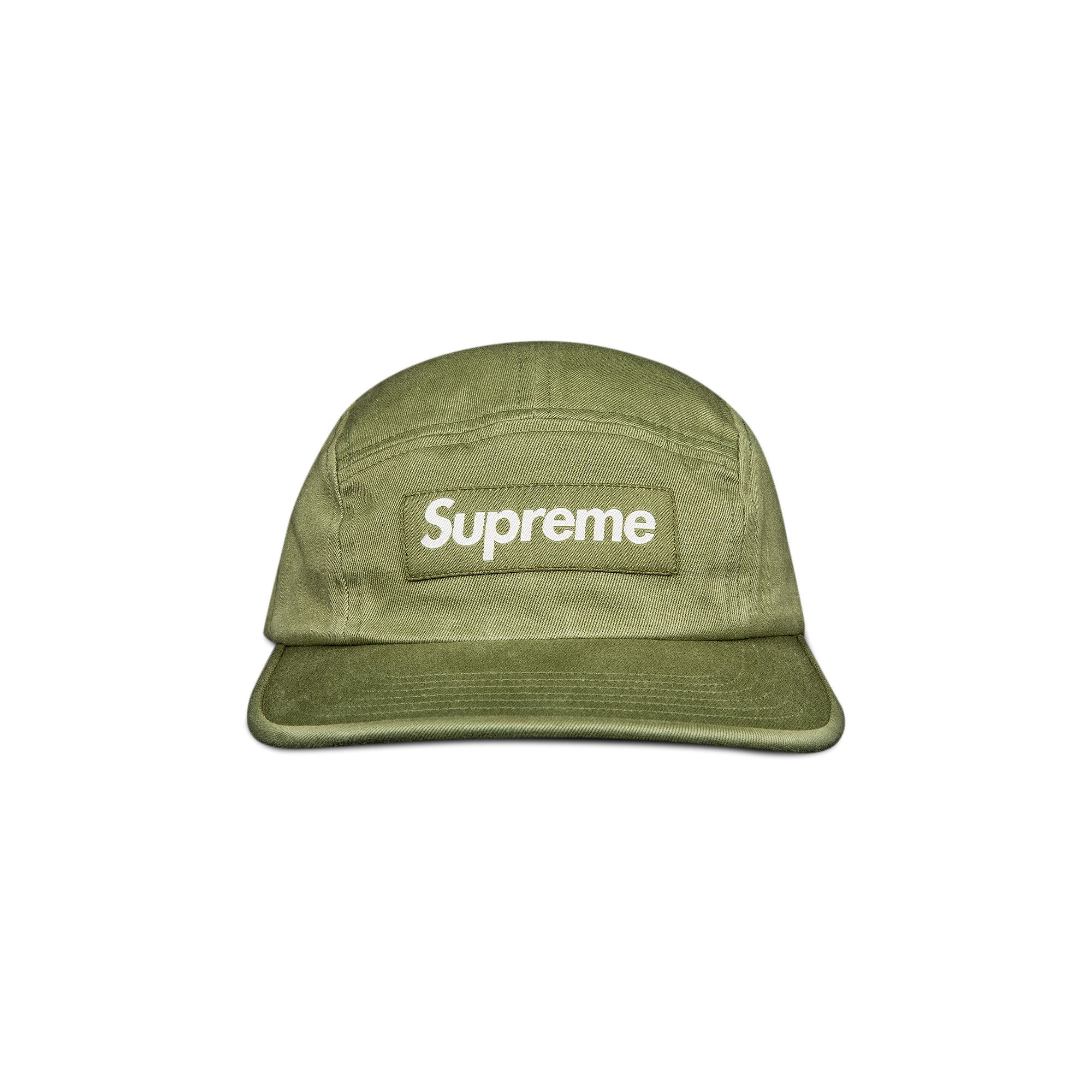 Supreme Washed Chino Twill Camp Cap Light Olive