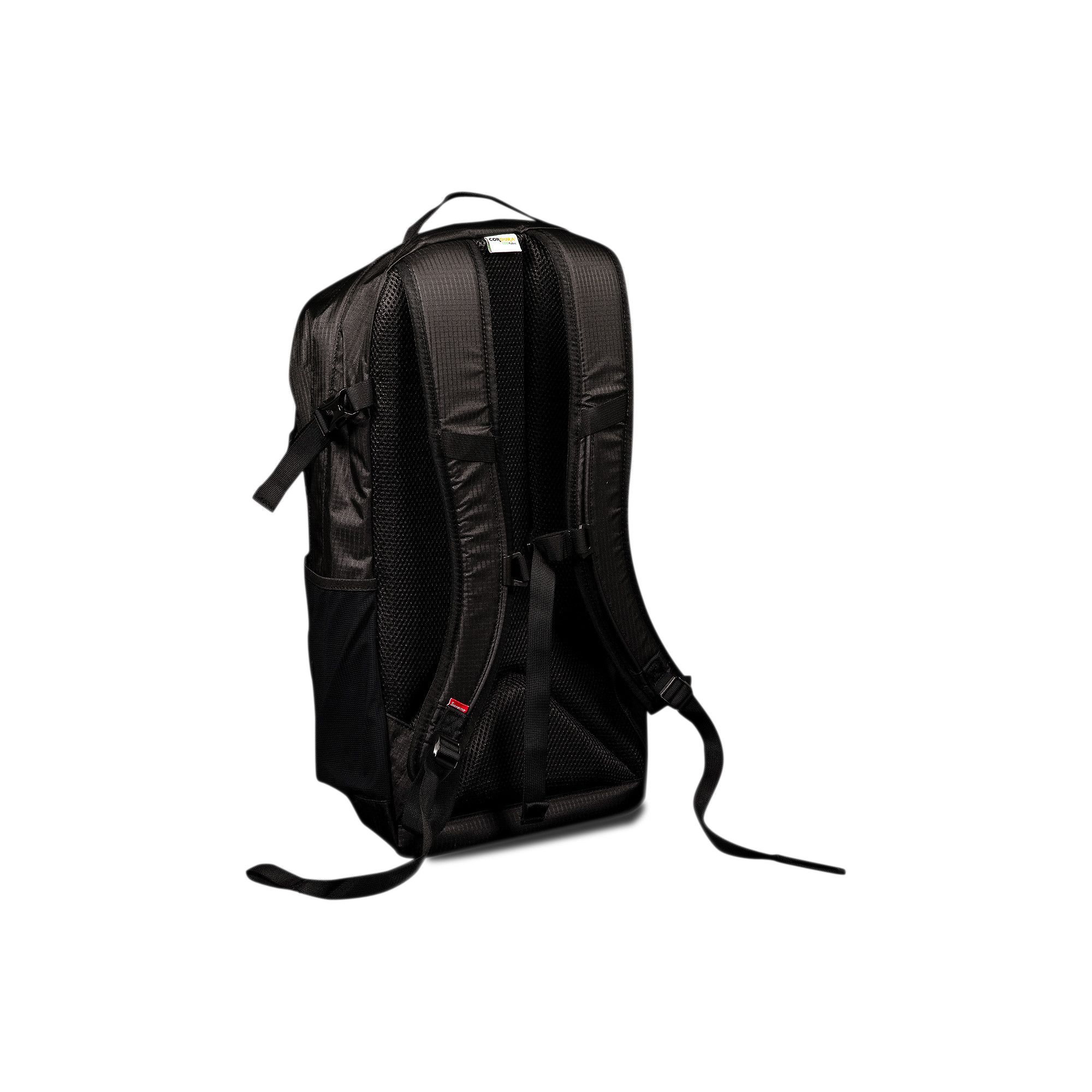 Black leather supreme backpack deals