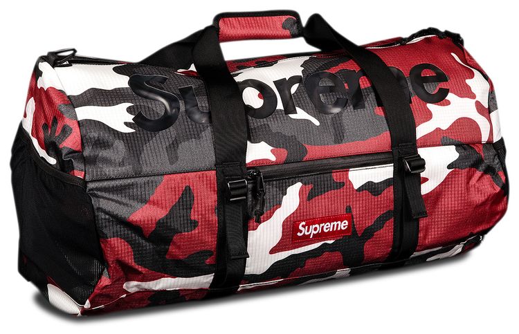 Supreme Duffle Bag 'Red Camo'