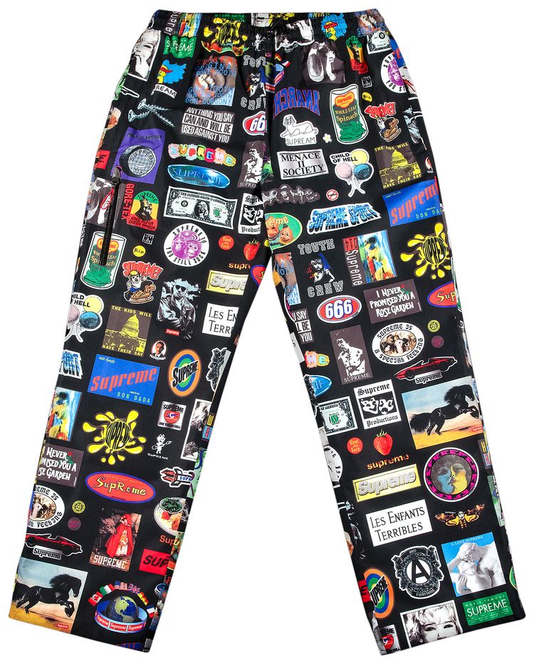 Supreme GORE TEX Stickers Pant Black